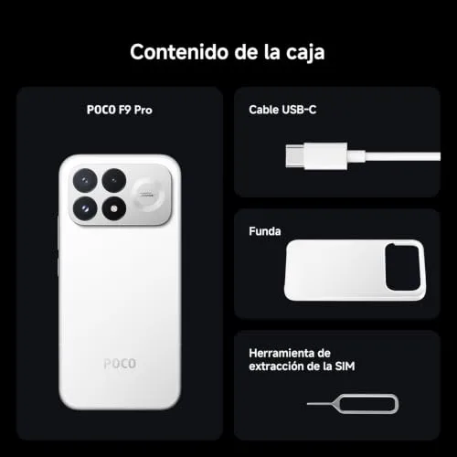 Xiaomi ▫️ POCO F9 Pro, smartphone 12+256, preto, bateria de 6330 mAh, carregamento de 100 W 4