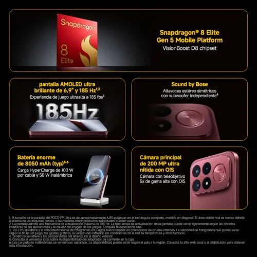 XIAOMI ▫️ Poco F9 Ultra, 16+512, Cereja Escura, 8050 mAh, Carregamento de 100 W 3