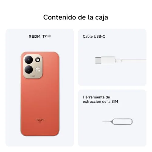 XIAOMI ▫️ REDMI 17 5G, smartphone com 4+256 GB, preto, bateria de 7500 mAh, carregamento de 45 W 5