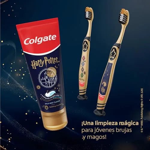 Colgate ▫️ Harry Potter, Pasta de dentes infantil, a partir dos 6 anos, embalagem de 4 x 50 ml 2