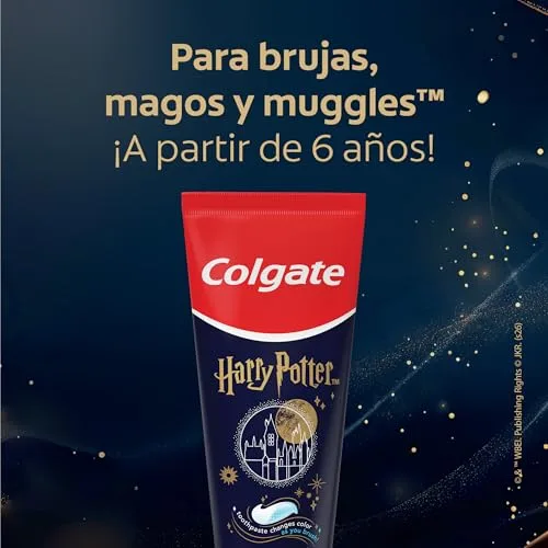 Colgate ▫️ Harry Potter, Pasta de dentes infantil, a partir dos 6 anos, embalagem de 4 x 50 ml 5