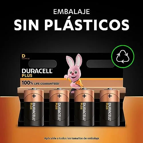 Duracell ▫️ Pilhas alcalinas Plus D (embalagem de 20) 1,5 V, LR20 6