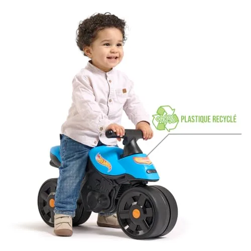 Falk ▫️ Hot Wheels Moto Draisienne para meninos, rodas largas, a partir dos 12 meses 2