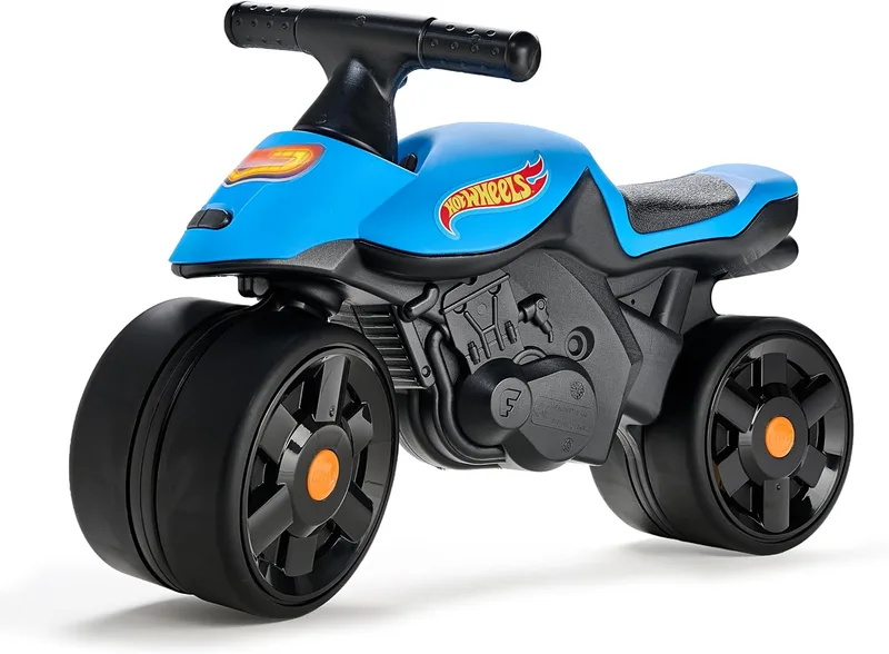 Falk ▫️ Hot Wheels Moto Draisienne para meninos, rodas largas, a partir dos 12 meses