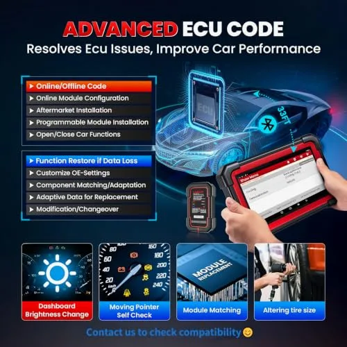 LAUNCH ▫️ X431 CRP919E BT OBD2 – Sistema completo de diagnóstico automóvel, diagnóstico bidirecional em espanhol, mais de 45 reinícios, guia para VAG, CANFD e DOIP, FCA, codificação da ECU, 2 anos de atualizações 4