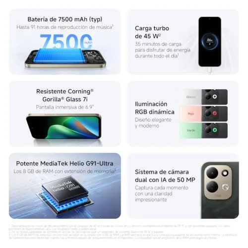XIAOMI ▫️ REDMI 17, 4+256 GB, Preto, 7500 mAh, Carregamento Turbo de 45 W 3