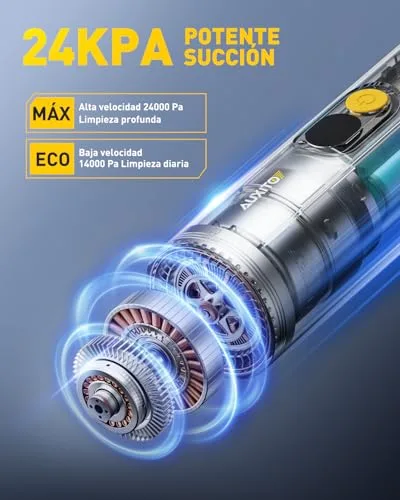 AUXITO ▫️ Aspirador de carro potente de 24 000 Pa, aspirador de mão sem fio 4 em 1 2