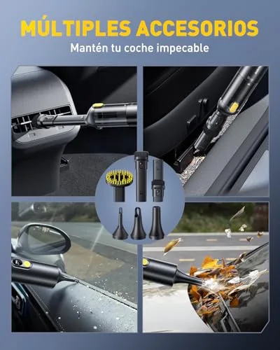 AUXITO ▫️ Aspirador de carro potente de 24 000 Pa, aspirador de mão sem fio 4 em 1 4