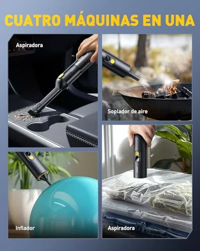 AUXITO ▫️ Aspirador de carro potente de 24 000 Pa, aspirador de mão sem fio 4 em 1 5