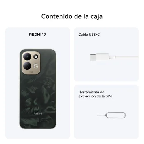 XIAOMI ▫️ REDMI 17, 4+128 GB, Preto, 7500 mAh, Carregamento Turbo de 45 W 5