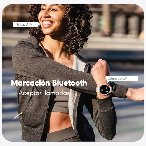 AcclaFit ▫️ Relógio Inteligente para Homem e Mulher com Chamadas Bluetooth, Smartwatch com Mostrador Redondo de 1,38" com Mais de 147 Modos Desportivos, Pulsómetro, Resistente à Água (IP68), Compatível com Android e iOS 5
