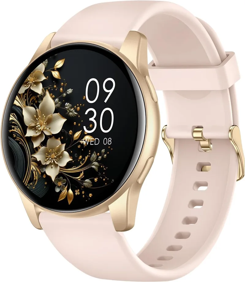 AcclaFit ▫️ Relógio Inteligente para Homem e Mulher com Chamadas Bluetooth, Smartwatch com Mostrador Redondo de 1,38" com Mais de 147 Modos Desportivos, Pulsómetro, Resistente à Água (IP68), Compatível com Android e iOS