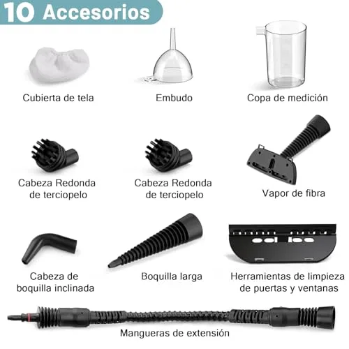 AKPIAN ▫️ Limpador a vapor para uso doméstico, 3 minutos de aquecimento, bloqueio de segurança 6