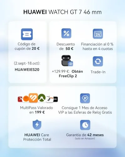 HUAWEI ▫️ Watch GT 7 46 mm – Relógio inteligente, GPS, iOS, até 21 dias de autonomia, preto 2