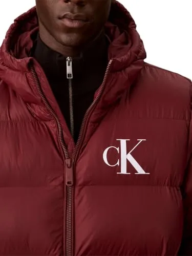 Calvin Klein ▫️ Ls Ltwt Nyln Paded Hod Pufr Jktlv04rg513g Casacos para Homem 6
