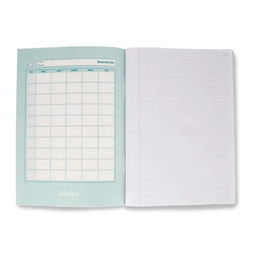 Mr. Wonderful ▫️ Caderno A4 Rosa - Folhas pautadas - 48 páginas - Encadernação agrafada (Embalagem de 2) 3