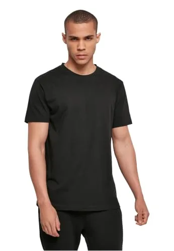 Build Your Brand ▫️ T-shirt básica de gola redonda para homem - Conjunto de 1/3/5 2