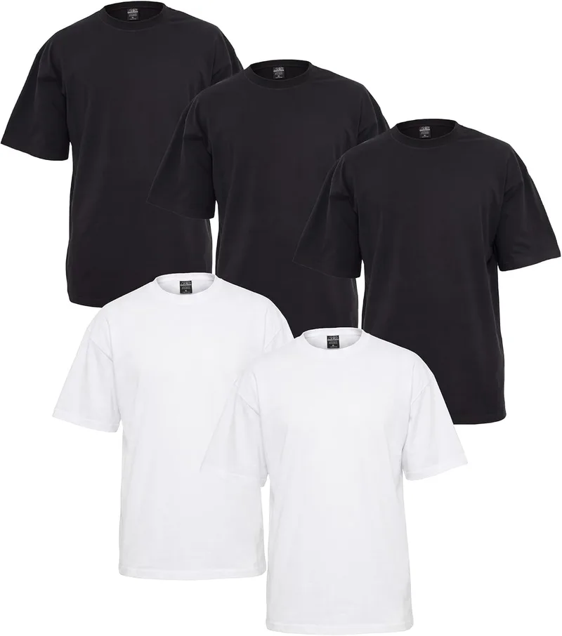 Urban Classics ▫️ Camisola para homem, tamanho grande, em embalagens de 1, 3 ou 5 unidades