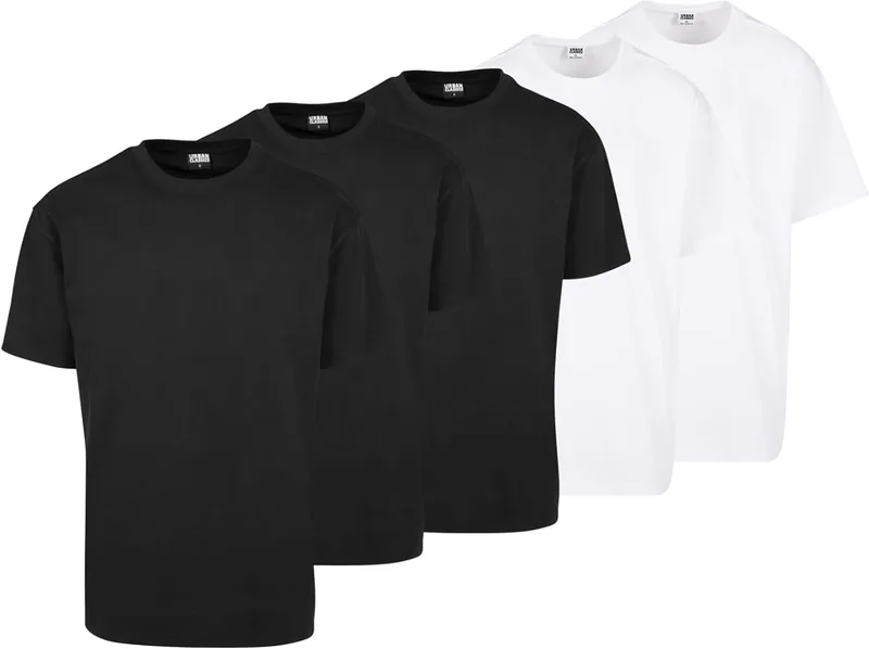 Urban Classics ▫️ Camiseta de manga comprida para homem, preta, corte regular