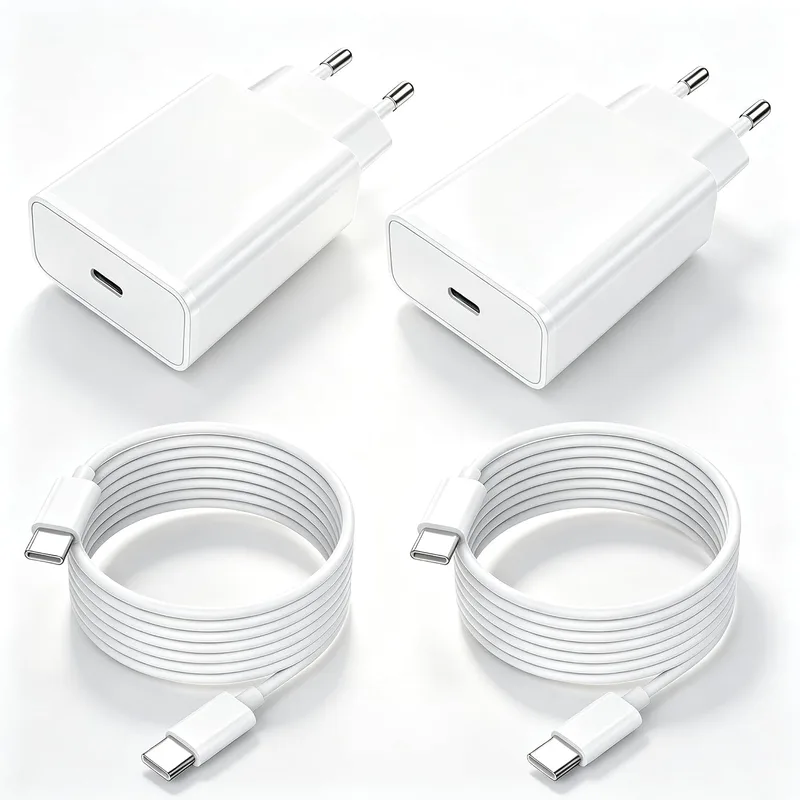 BIHPJD ▫️ Carregador de 45 W com carregamento rápido, conjunto de 2 carregadores USB-C de 45 W com cabo Tipo C de 2 m para Samsung Galaxy S26/S25/S24/S23/S22/S21 Ultra