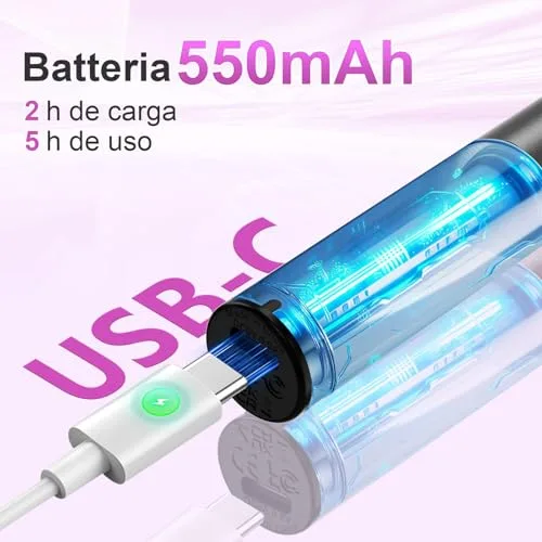 POFIBO ▫️ Máquina profissional para unhas, 35 000 RPM, USB, conjunto de manicure 12 em 1 4