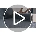 Todocama ▫️ Capa para Sofá Chaise Long Reta 200 cm, Proteção Acolchoada em Piqué, Anti-ácaros, Fácil de Limpar, (Azul Acinzentado) 7
