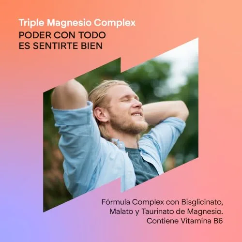 NUTRALIE ▫️ Complexo Triplo de Magnésio: Bisglicinato + Malato + Taurato – Cansaço, Fadiga, Energia e Sistema Nervoso, com Vitamina B6 – 120 Cápsulas 2