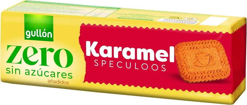 Gullón ▫️ Bolachas Karamel Speculoos Zero, sem açúcares adicionados, 190 g