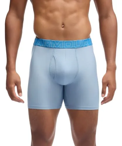 Under Armour ▫️ Conjunto de 3 boxers Tech Performance para homem, comprimento da perna de 15 cm – Respiráveis, absorvem a humidade, toque suave, conforto durante todo o dia 4