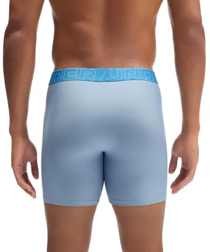 Under Armour ▫️ Conjunto de 3 boxers Tech Performance para homem, comprimento da perna de 15 cm – Respiráveis, absorvem a humidade, toque suave, conforto durante todo o dia 5