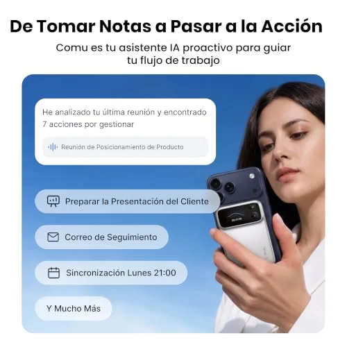 comu ▫️ Action Pro Gravador de Voz com IA, Gravador Profissional com Agente de IA 3