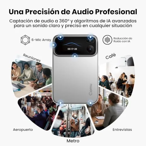 comu ▫️ Action Pro Gravador de Voz com IA, Gravador Profissional com Agente de IA 5