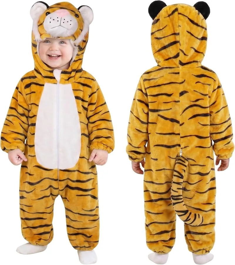 Alaoo ▫️ Bebés, Meninos e Meninas com Capuz, Macacões, Camisolas de Algodão, Fatos de Animais, Roupa
