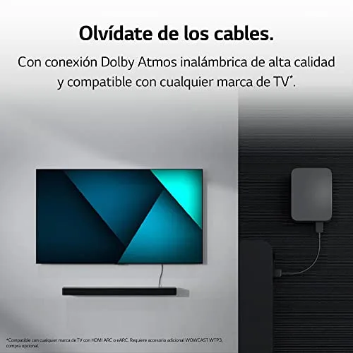 LG ▫️ SC9S - Barra de som Bluetooth 5.0, 3.1.3 canais, 400 W, subwoofer sem fios, Dolby Atmos, DTS:X, IMAX Enhanced, áudio de alta resolução 24 bits/96 kHz, cor cinzento escuro 7