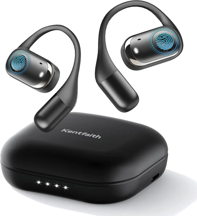 kentfaith ▫️ Auscultadores de tradução de idiomas com IA, Auscultadores tradutores 3 em 1 com Bluetooth 5.3 e 150 idiomas, 98% de precisão, tradução em tempo real em 0,3 s, compatíveis com modo offline para viagens