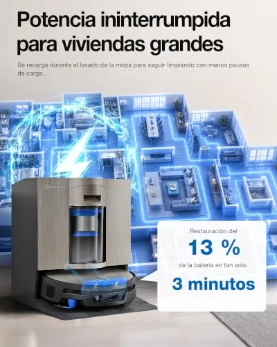 ECOVACS ▫️ Kit de manutenção X12S OMNICYCLONE para robô aspirador e esfregador, 27 000 Pa 6