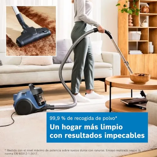 Bosch ▫️ Aspirador sem saco Série 2, leve e compacto, BGS05AM, azul 3