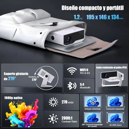 ZDK ▫️ Projetor portátil atualizado de 2026 2
