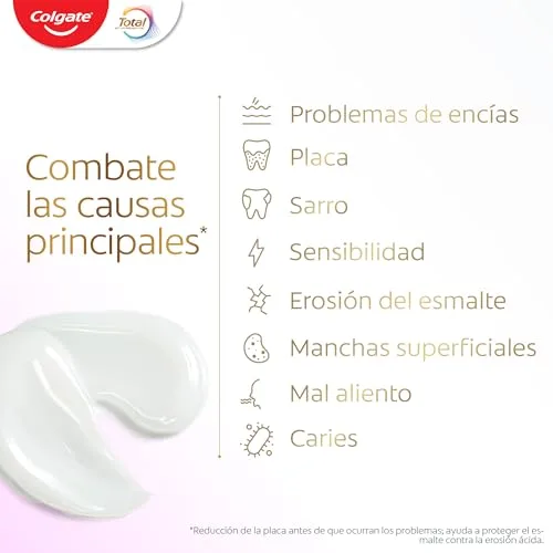 Colgate ▫️ Total Prevenção Ativa + Anti-Desgaste Dentário Pasta de dentes 75 ml (Embalagem de 4) 6
