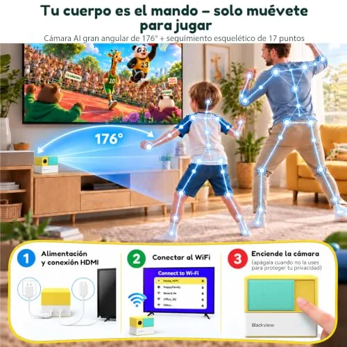 Blackview ▫️ PlayPop 8 – Consola de jogos com sensores de movimento, consolas infantis 3