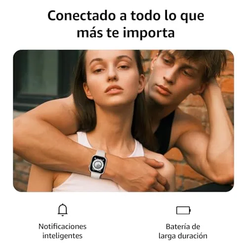 AcclaFit ▫️ Relógio inteligente para homem e mulher, relógio inteligente de 1,85" com chamadas Bluetooth, mais de 140 modos desportivos, com SpO2/medidor de pulsação/monitor de sono/podómetro, relógio inteligente à prova de água IP68 para Android e iOS 2
