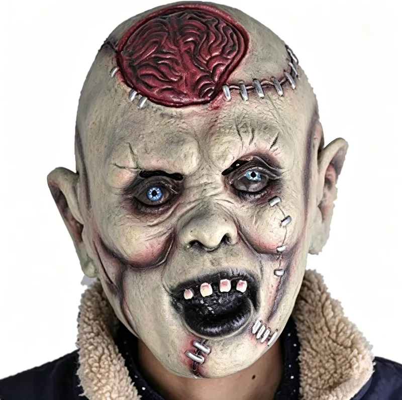 ZesGlyxyr ▫️ Máscara de terror para o Halloween, Máscara de terror para adultos, Máscara de fantasia, Acessórios para festas de Halloween, Cosplay