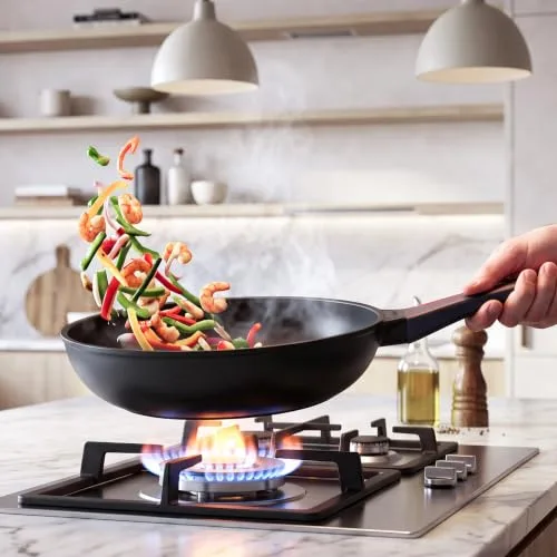 Cecotec ▫️ Frigideira Wok de 28 cm com revestimento antiaderente, Coleção Gourmet+ 2