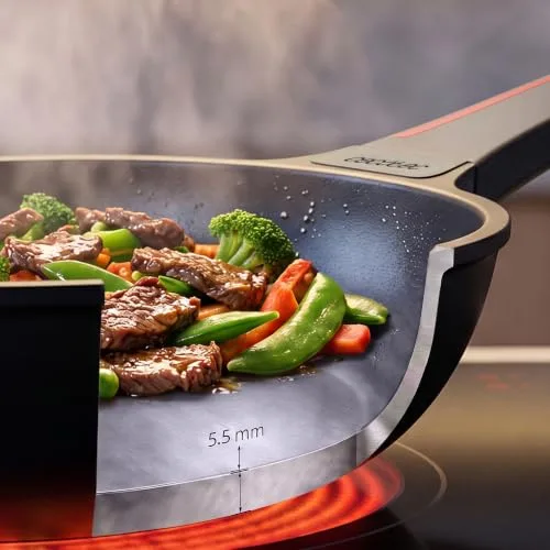 Cecotec ▫️ Frigideira Wok de 28 cm com revestimento antiaderente, Coleção Gourmet+ 3