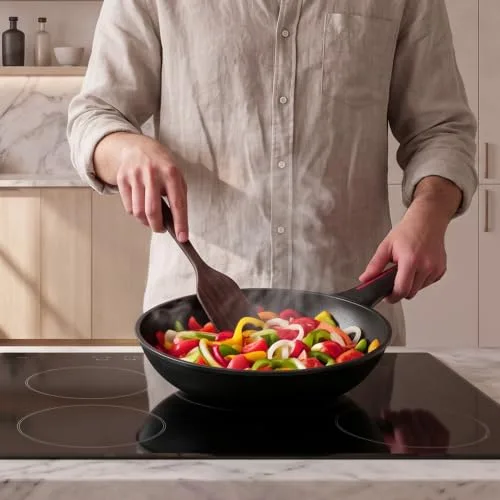 Cecotec ▫️ Frigideira Wok de 28 cm com revestimento antiaderente, Coleção Gourmet+ 5