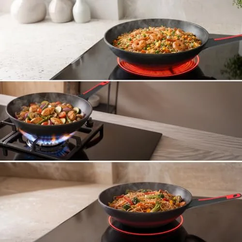 Cecotec ▫️ Frigideira Wok de 28 cm com revestimento antiaderente, Coleção Gourmet+ 7