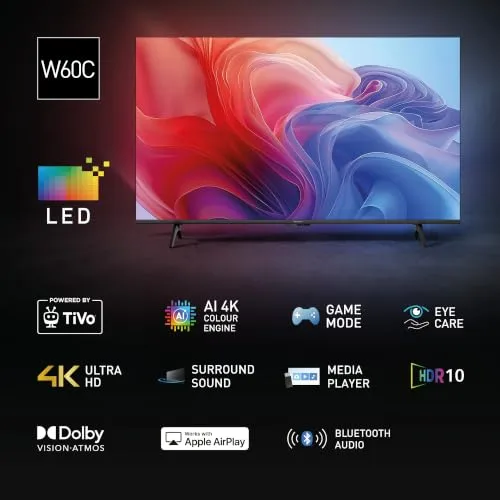 Panasonic ▫️ TB-43W60C, LED 4K, Smart TV TiVo, televisor, AI 4K Colour Engine 2