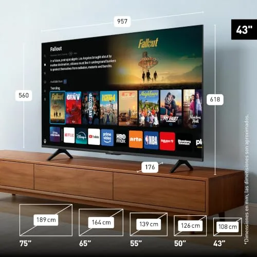 Panasonic ▫️ TB-43W60C, LED 4K, Smart TV TiVo, televisor, AI 4K Colour Engine 5