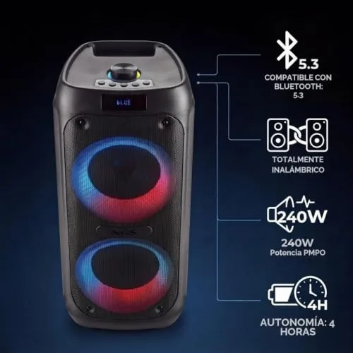 NGS ▫️ Wild Banger 3 – Altifalante compatível com a tecnologia Bluetooth 4