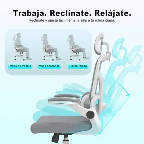 Ximstar ▫️ Cadeira ergonómica de escritório com apoio lombar ajustável 6